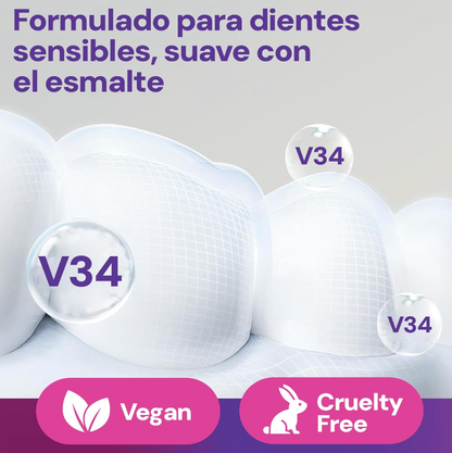 Tiras Blanqueadoras Dentales V34 - Dientes más blancos en pocos días